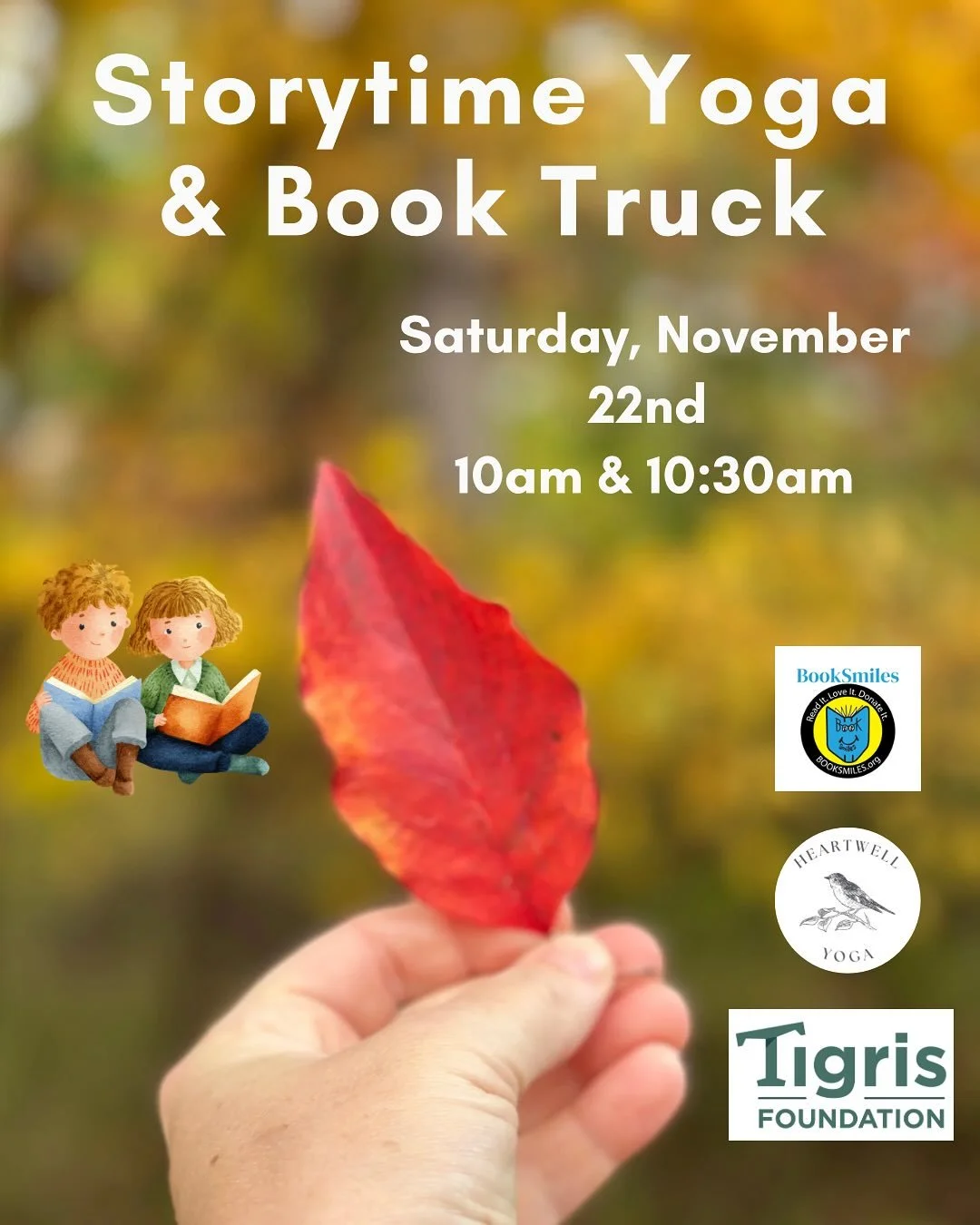 🍂 Family Fall Fest, Storytime Yoga, Fill-A-Truck book donations, food donations for Matti Dixon Food Cupboard🍂 

🗓️ Saturday, November 15th
⏰ 9-1pm
📍 Upper Dublin Lutheran Church
411 Susquehanna Rd., Ambler 

✌️ Storytime Yoga from 10-11am

📚 Co