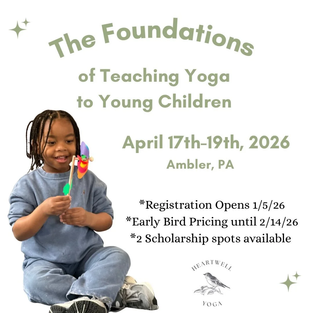 Registration for the second Heartwell Yoga Kids Yoga teacher training will open on Monday, January 5th! I would love to have you join us. 

This training is perfect for anyone that works with children (or hopes to work with children): yoga teachers, 