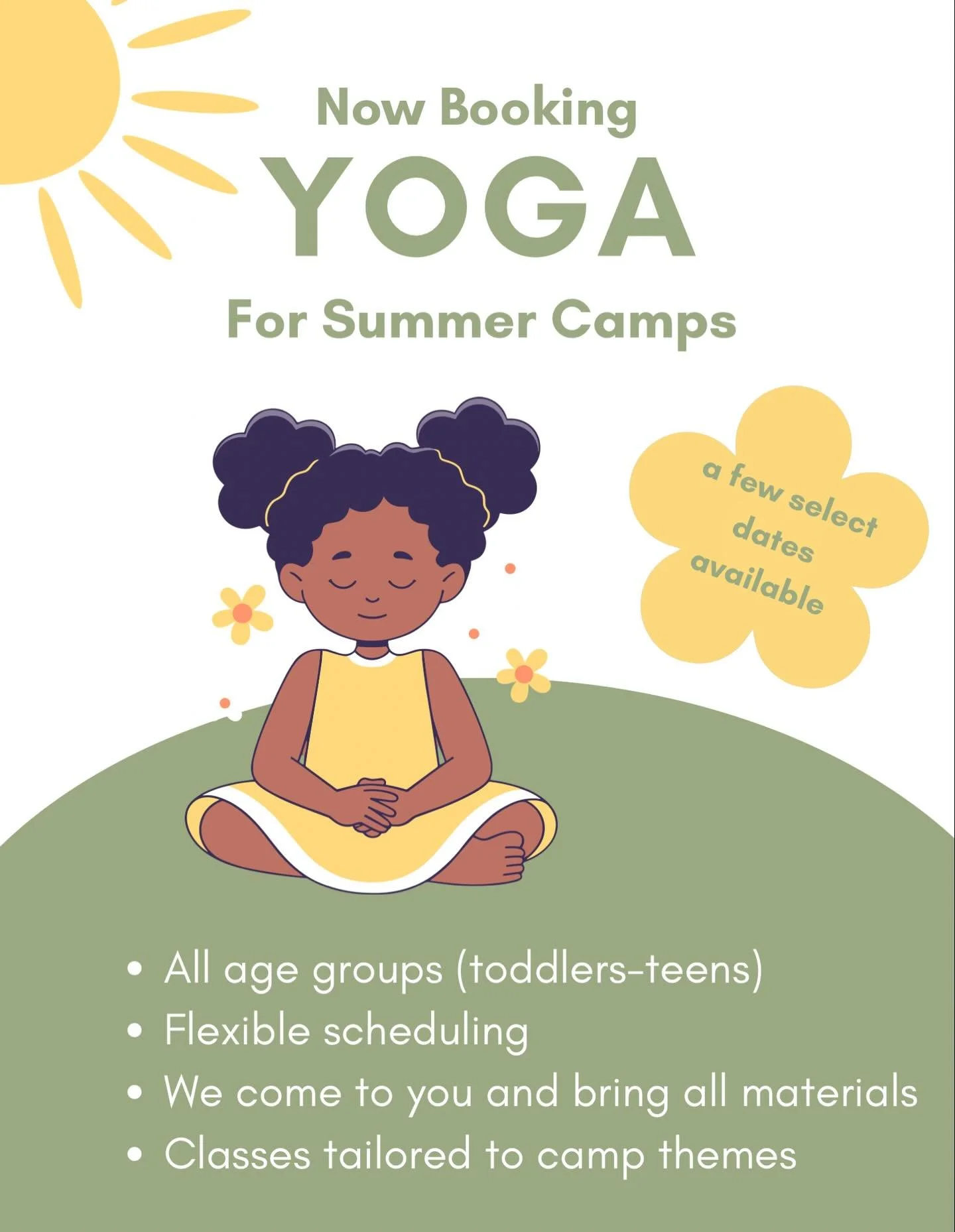 The Heartwell Yoga camp schedule is set (see our summer camp post for dates and locations!) and we&rsquo;re excited to visit YOUR camp! 

We&rsquo;d love to bring yoga games, partner poses, mindful process art projects, and more to your programming t