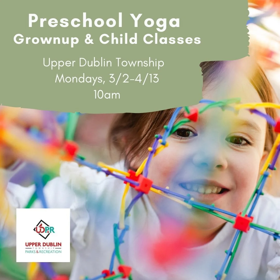 Registration is open for preschool yoga with Upper Dublin Parks and recreation ✌️ 

✨ We&rsquo;ll practice breathing, playful yoga poses, stories, songs, and relaxation. Release energy, strengthen coordination, balance, gross motor, self-regulation a