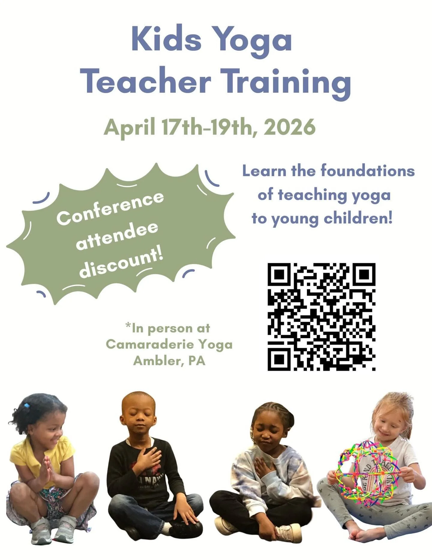FirstUp and ANSA Conference Folks, I have a discount for you 😊 

If you&rsquo;ll be attending either conference, and you&rsquo;d like to sign up for our teacher training next month, use this QR code to register for $25 off the cost of the training. 