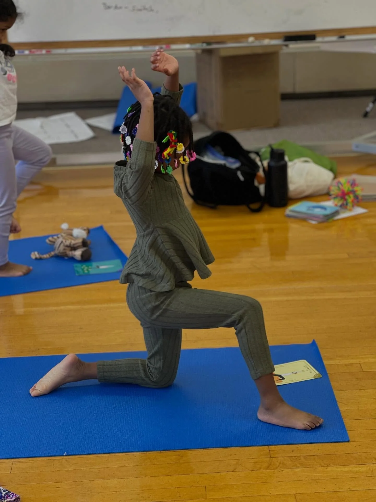 ✨ After school yoga was extra sweet today ✨ 

The sunshine and warmer weather gave everyone a little extra pep in their step. 

I do hope yoga can be a place where kids can show up as they are. Some days the energy is more frenetic. Sometimes kids ar