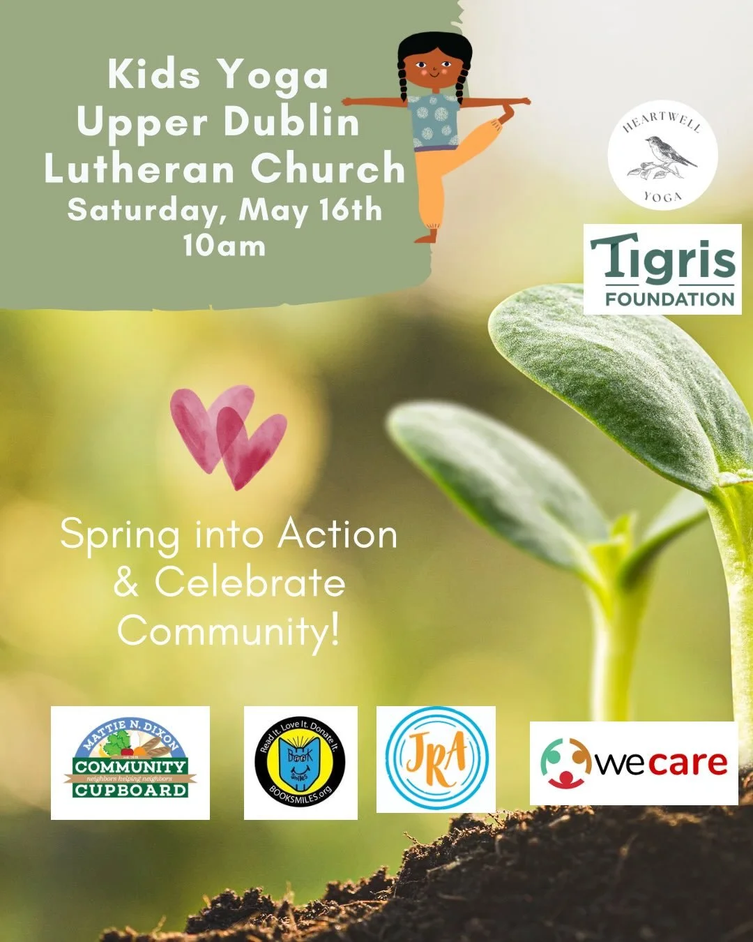 We are thrilled to be bringing Storytime Yoga to the second annual Community Fair hosted by The Tigris Foundation. The fair aims to bring our local community together to support the work of our community partners.

🗓️ Saturday, May 16th
⏰ Storytime 