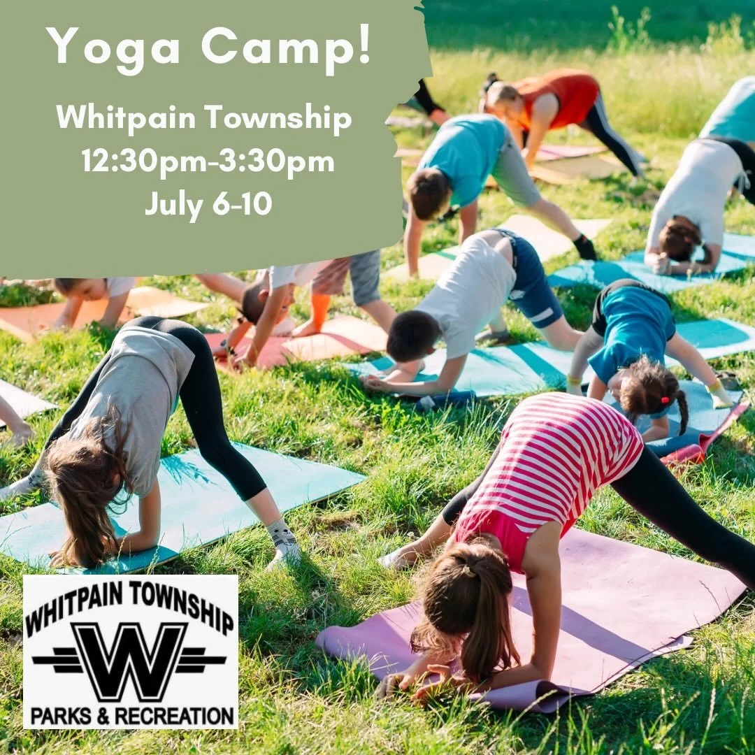 We&rsquo;re excited to offer an afternoon camp option this summer with @whitpainparksandrec ✌️ 

📍 WRA Clubhouse
🗓️ July 6th-10th
⏰ 12:30pm-3:30pm
🧘🏽 For kids in grades 1-6
*Register through Whitpain Parks and Rec