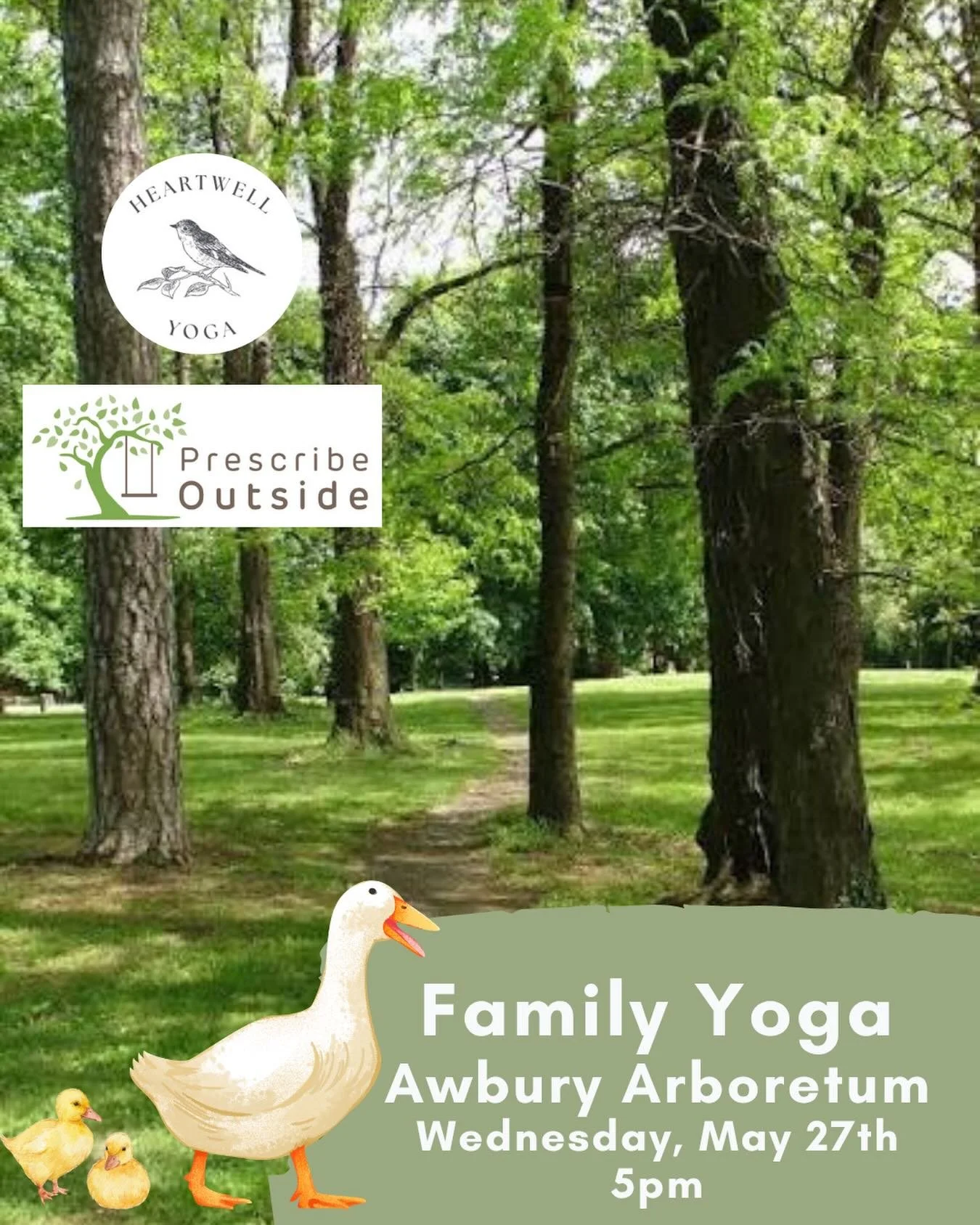 Join us this Wednesday evening for Family Yoga with @prescribeoutsidephilly ❤️

Inspired by the natural world that surrounds the Cope House at Awbury Arboretum, this class is for kids of all ages and their grownup(s). 

Bring a blanket or towel and m