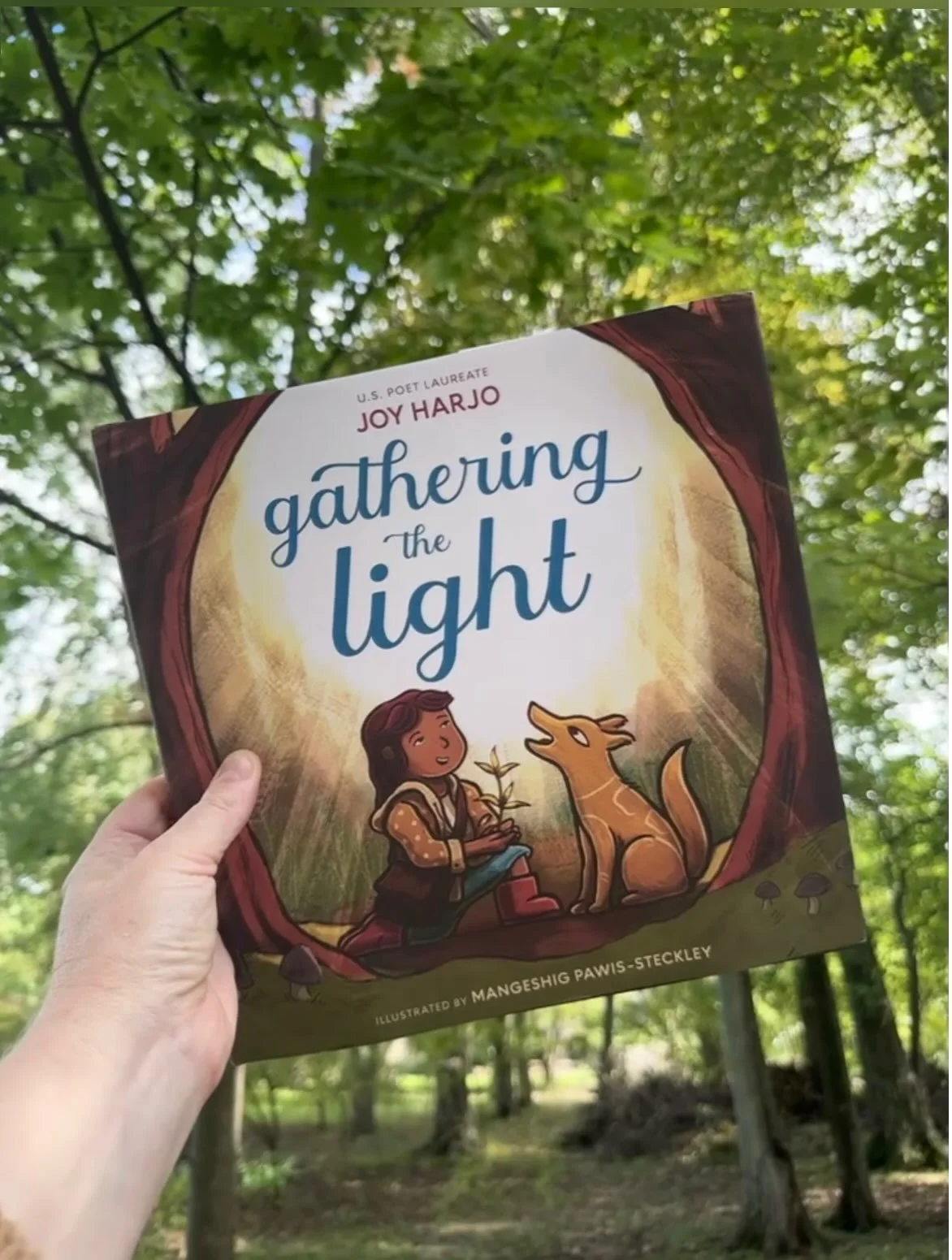 Very few things make me happier than perusing children&rsquo;s books. 

I was in search of some new-to-me titles to weave into classes this fall and have loved using these the past few weeks.

✨ Gathering the Light ✨ by @joyharjoforreal is a beauty. 
