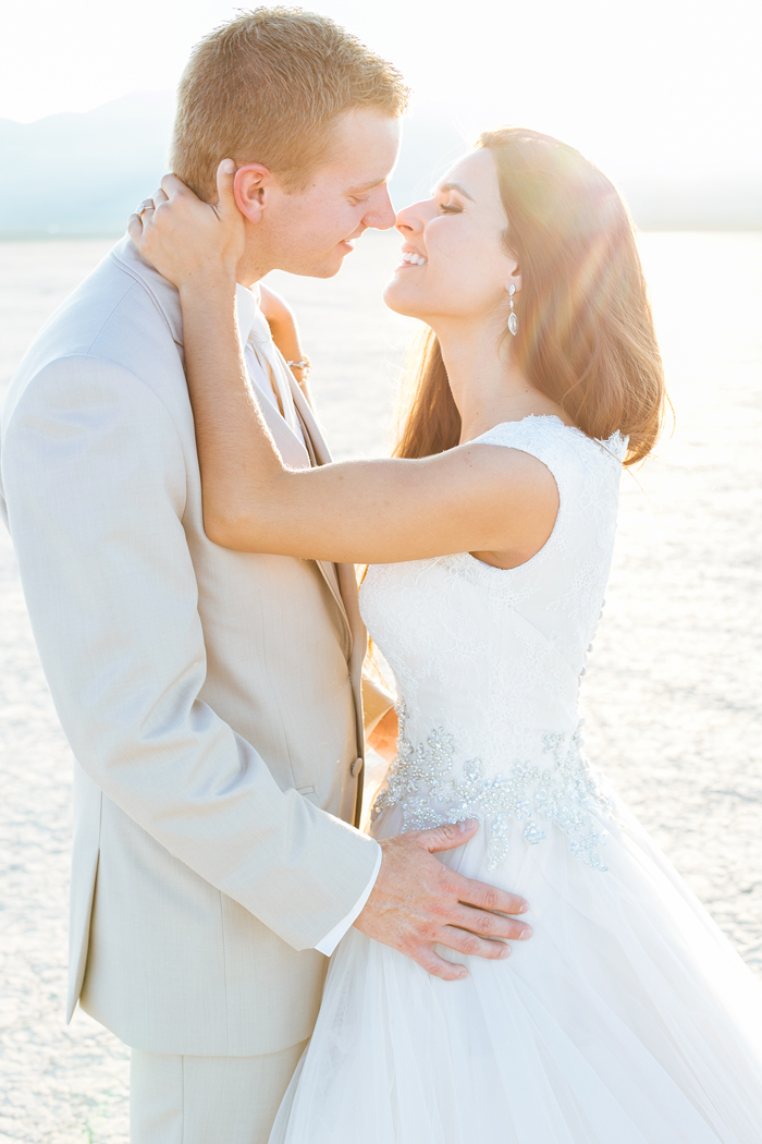 desert dry lake beds las vegas trash the dress wedding photo