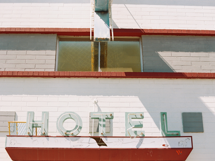 vintage hotel sign las vegas photo