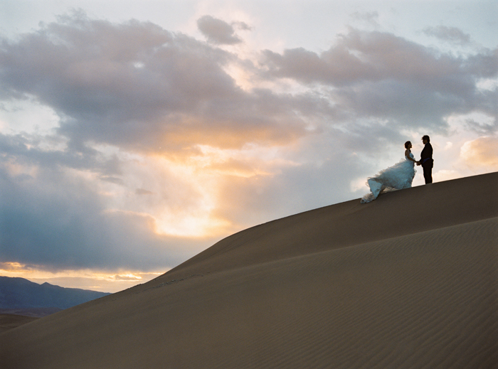 sunrise at death valley sand dunes wedding 