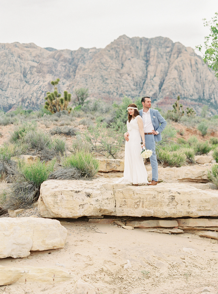 las vegas desert elopement photo