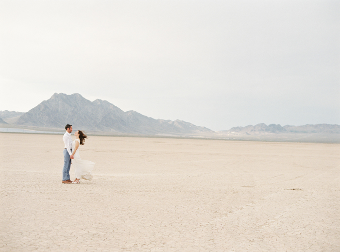 las vegas desert dry lake beds wedding photo