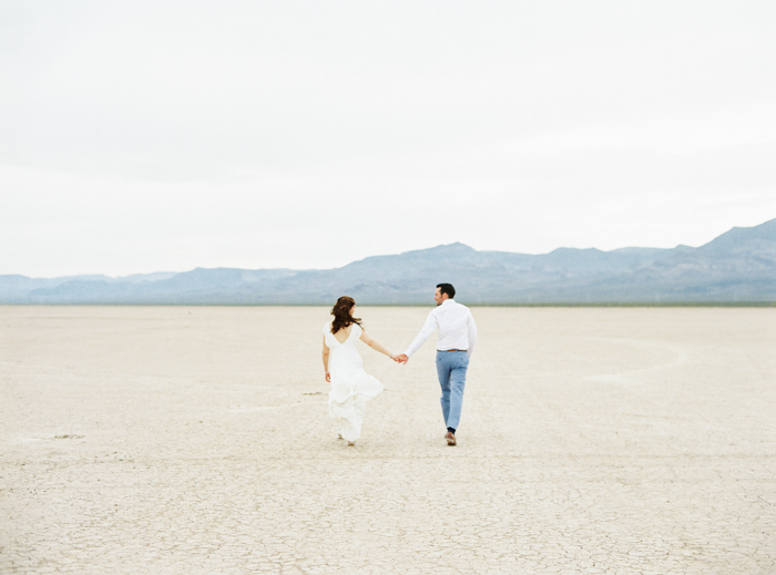 las vegas desert dry lake beds wedding photo