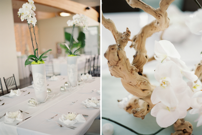 white orchids centerpieces decorations 