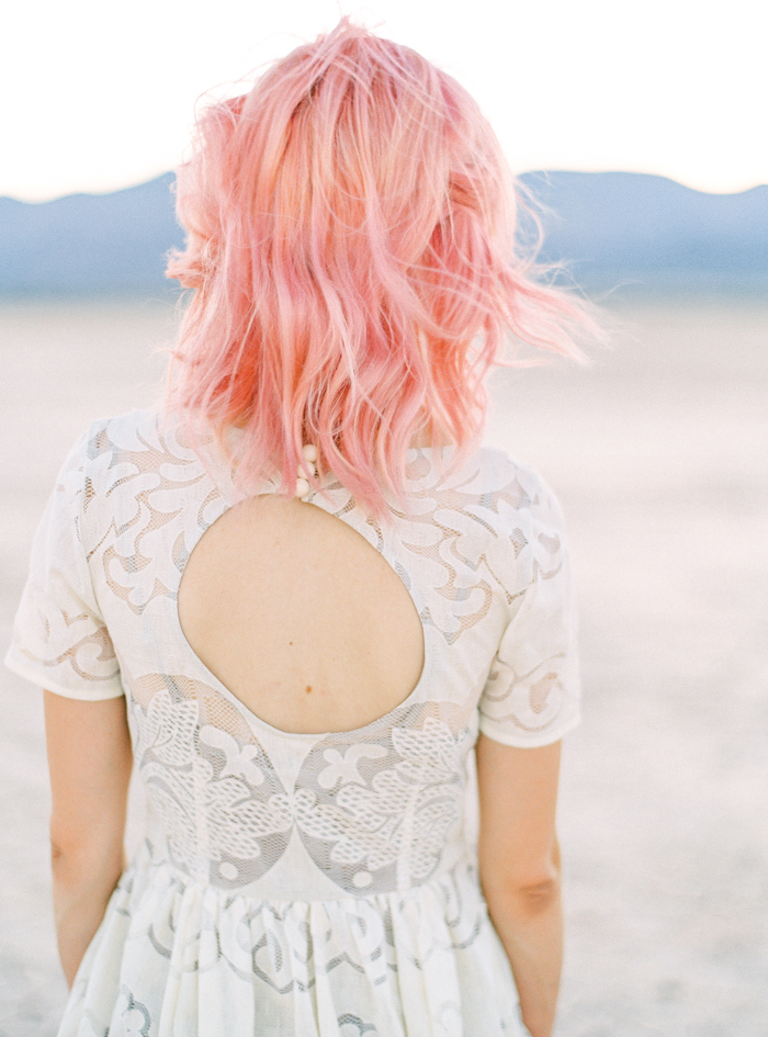 flora pop las vegas wedding florist pink hair