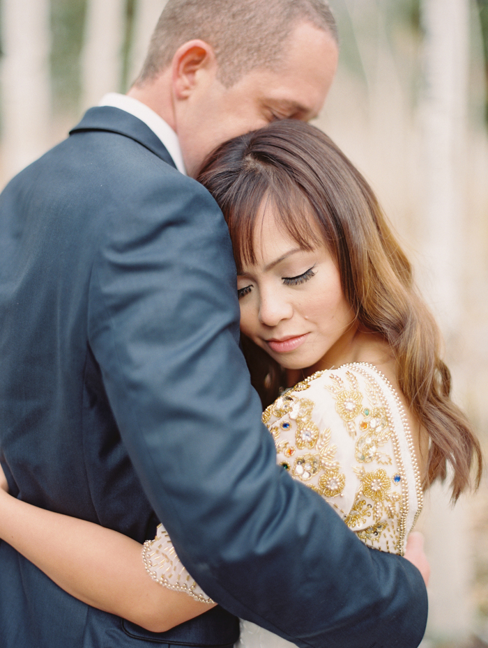 romantic vegas forest engagement photo 23