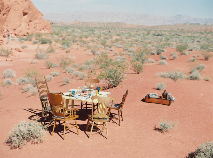 outdoor desert boho wedding ideas valley of fire