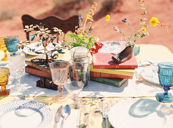 outdoor desert boho reception ideas valley of fire