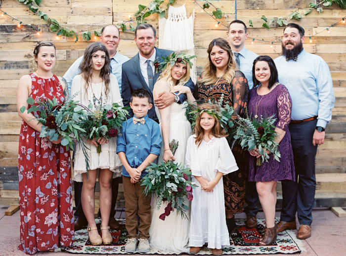 las vegas wedding with boho details photo 