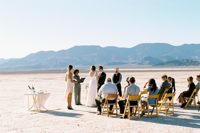 intimate indie desert vegas wedding photo 6