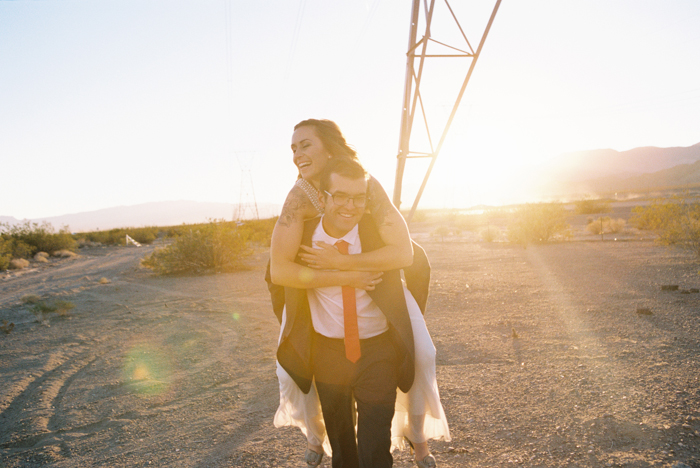 intimate indie desert vegas wedding photo 48