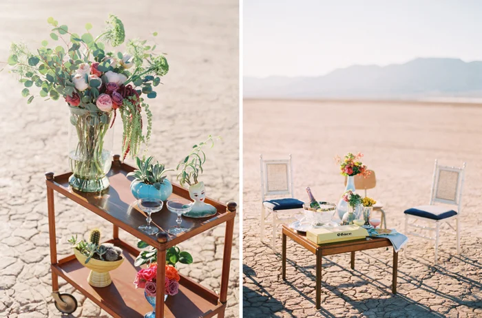 vegas pop up styled desert wedding photo flora pop