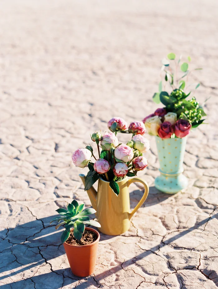 vegas pop up styled desert wedding photo flora pop