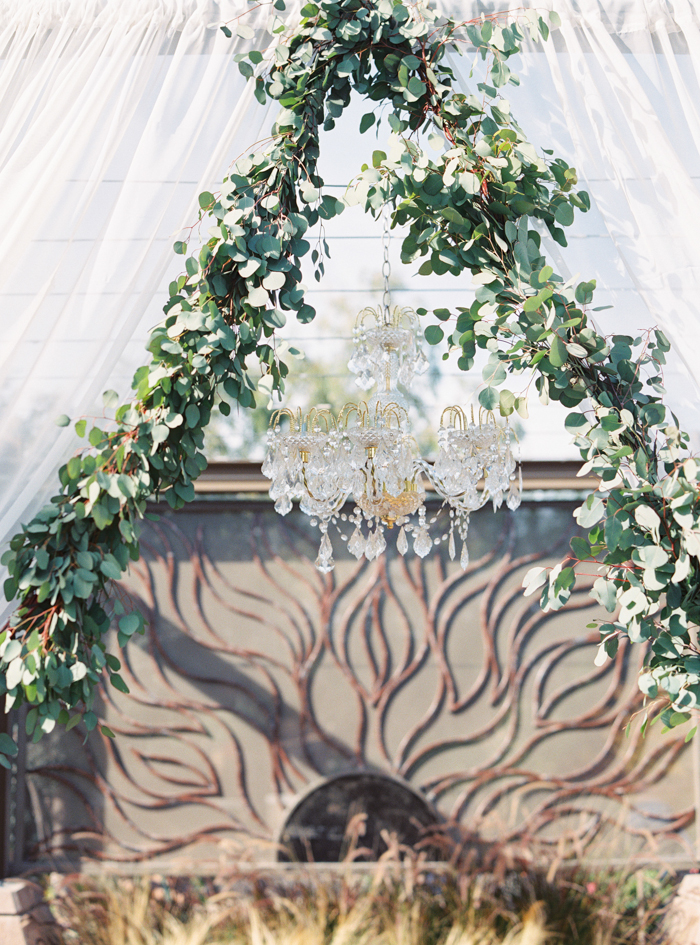 eucalyptus wedding garland photo 