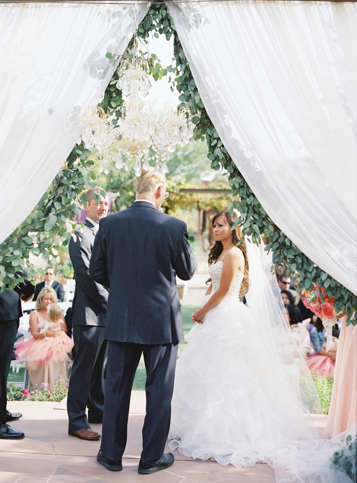 eucalyptus wedding ceremony garland photo