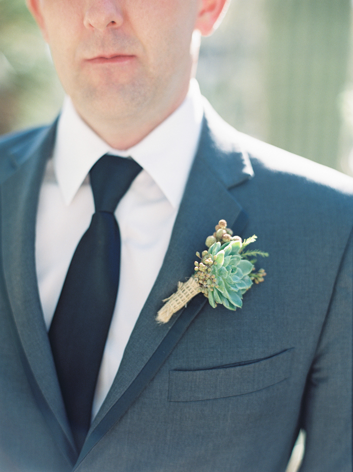 desert inspired boutonniere by Layers of Lovely