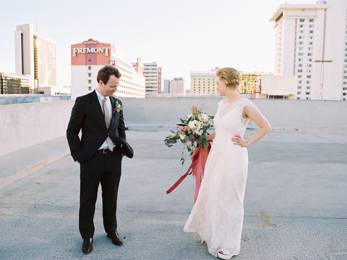 downtown las vegas indie wedding photo