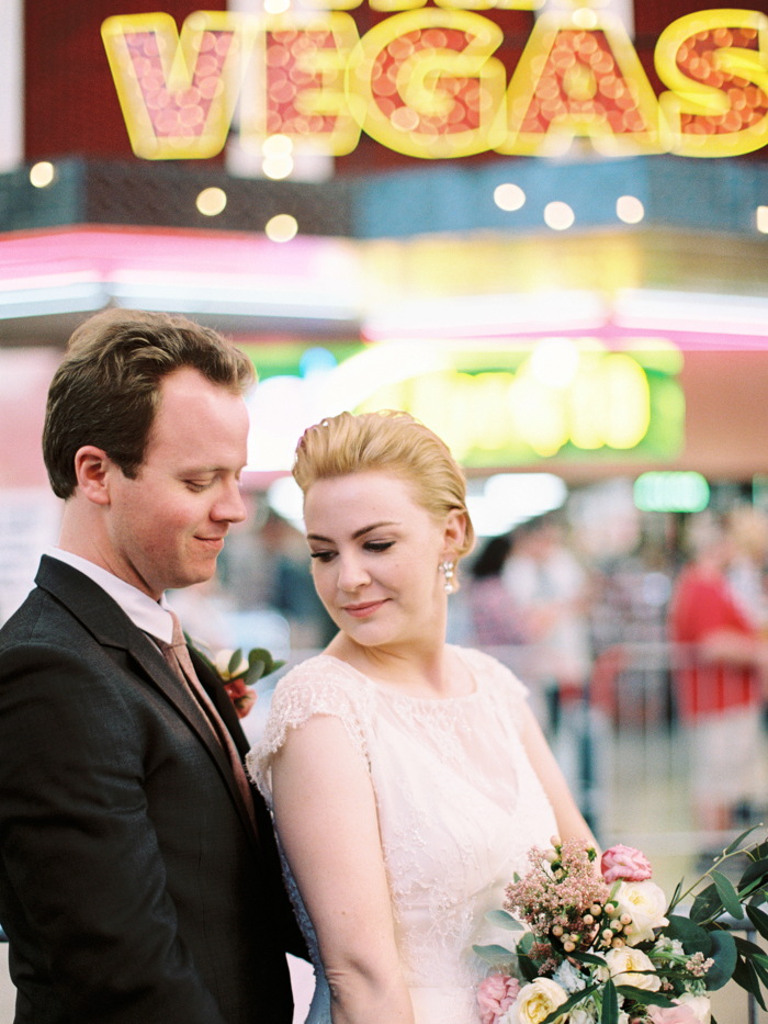 downtown las vegas indie wedding photo