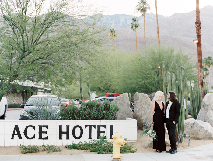 ace hotel palm springs chic elopement photo | gaby j photography