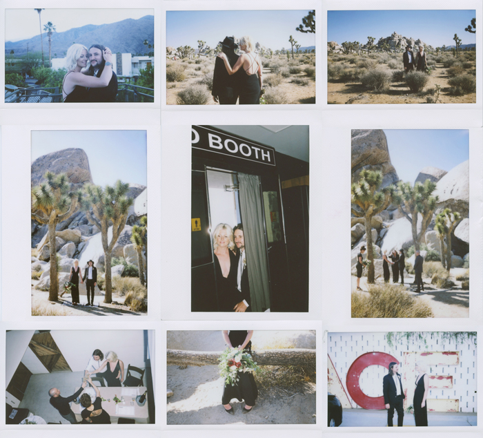 joshua tree and ace hotel palm springs elopement polaroids | gaby j photography