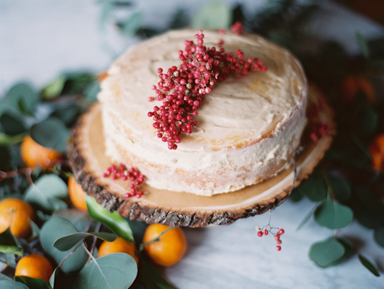 herb de provence cake with dried pink peppercorn | intimate birthday dinner | gaby j photography