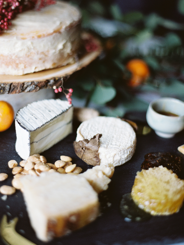 herb de provence cake with dried pink peppercorn | charcuterie spread | intimate birthday dinner | gaby j photography