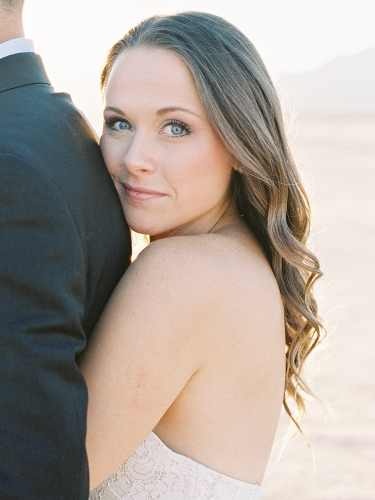 outdoors las vegas elopement photographer | dry lake bed elopement | gaby j photography | flora pop