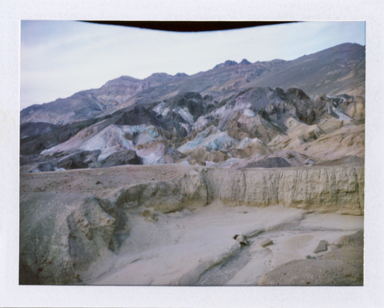 death valley national park artist palette | gaby j photography | fuji fp100c instant polaroid film