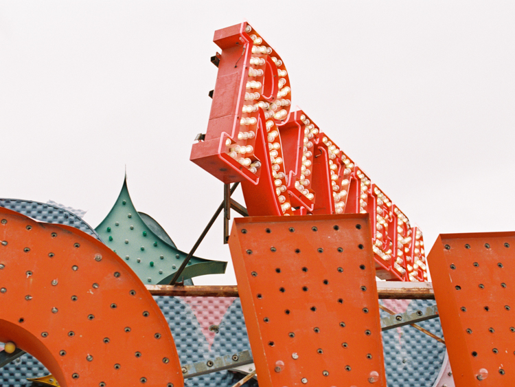 vintage las vegas signs wedding | gaby j photography