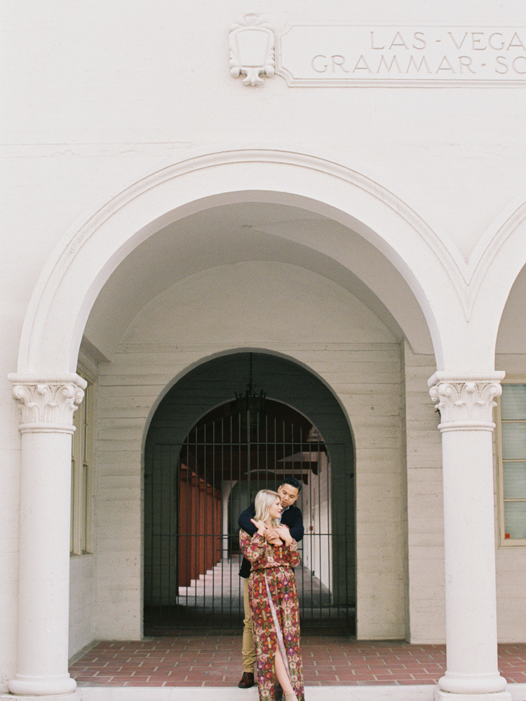 downtown vegas historic fifth street school engagement | las vegas engagement photographer | gaby j photography