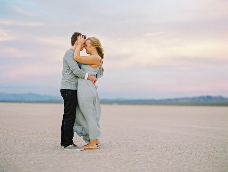 las vegas engagement | dry lake bed | las vegas fine art engagement photographer | desert sunset | free people | gaby j photography