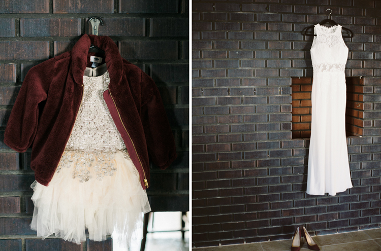 flower girl dress and wedding dress | gaby j photography