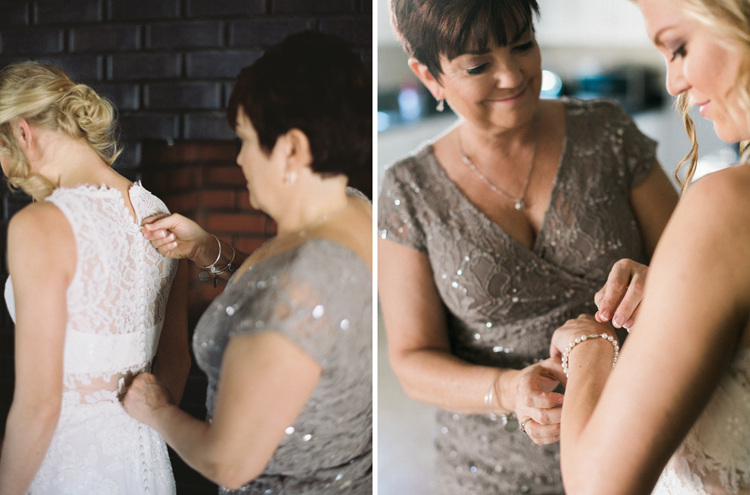 mom and daughter getting ready before the wedding | gaby j photography