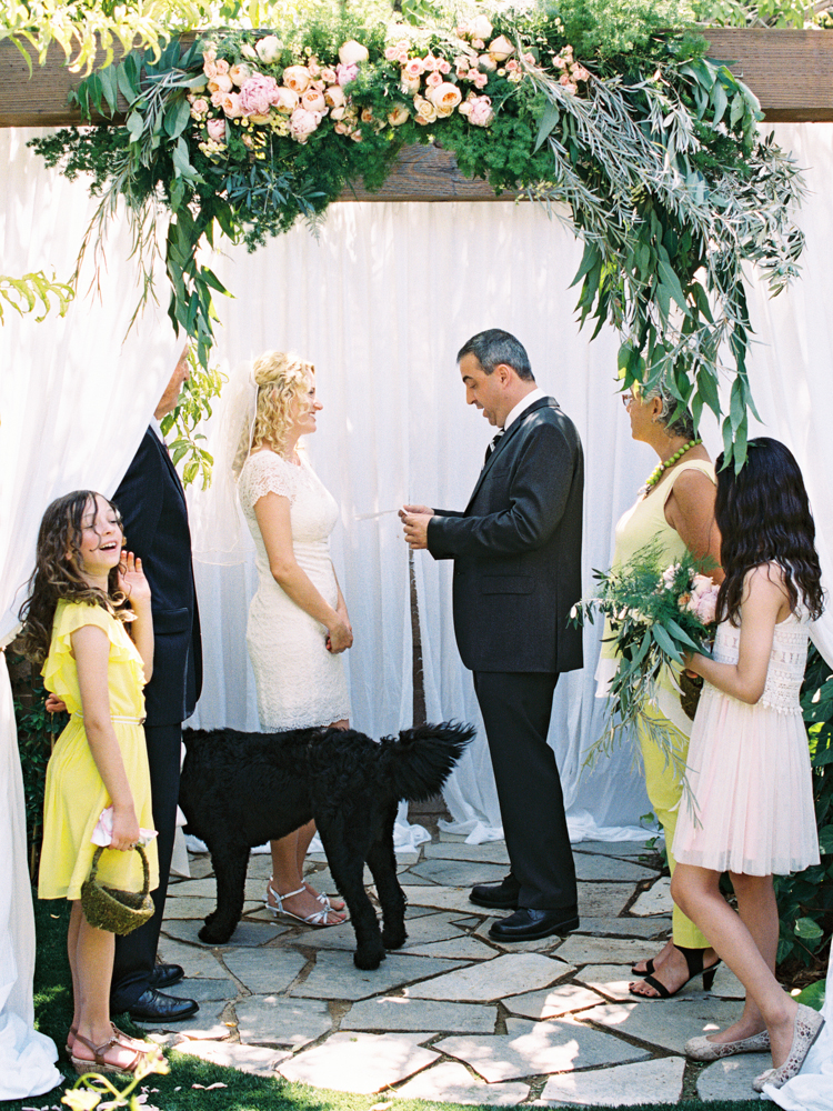 private las vegas estate wedding | backyard garden elopement in las vegas | gaby j photography | flora pop