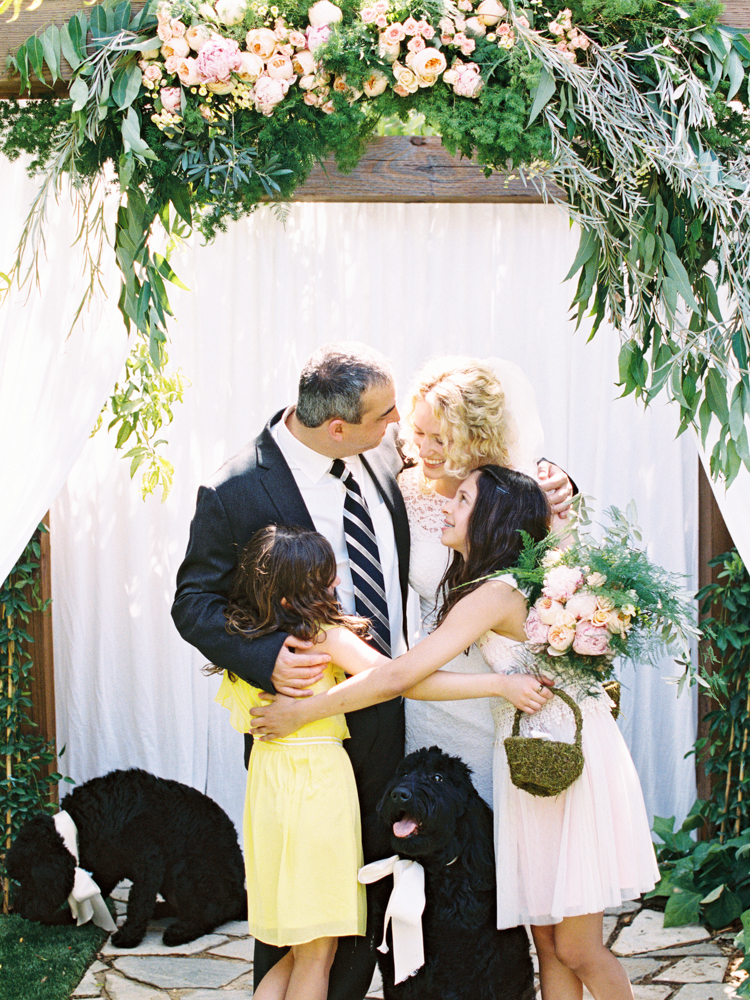 private las vegas estate wedding | backyard garden elopement in las vegas | gaby j photography | flora pop