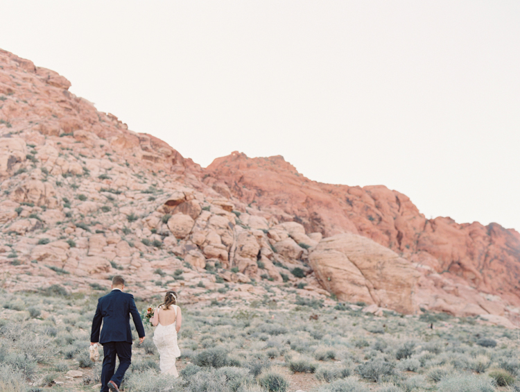 small wedding at red rock canyon national park | desert elopement | gaby j photography | las vegas elopement