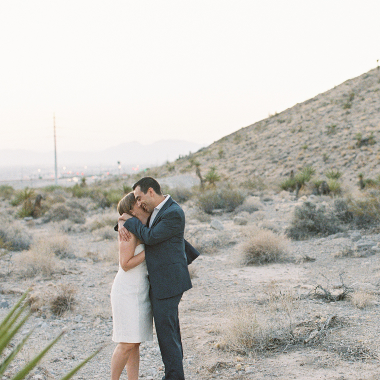 sunrise elopement in las vegas | las vegas elopement photographers | sunrise desert ceremony | gaby j photography