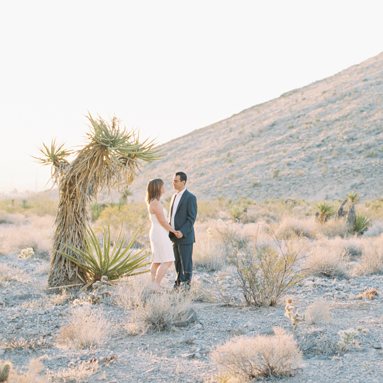 sunrise elopement in las vegas | las vegas elopement photographers | sunrise desert ceremony | gaby j photography