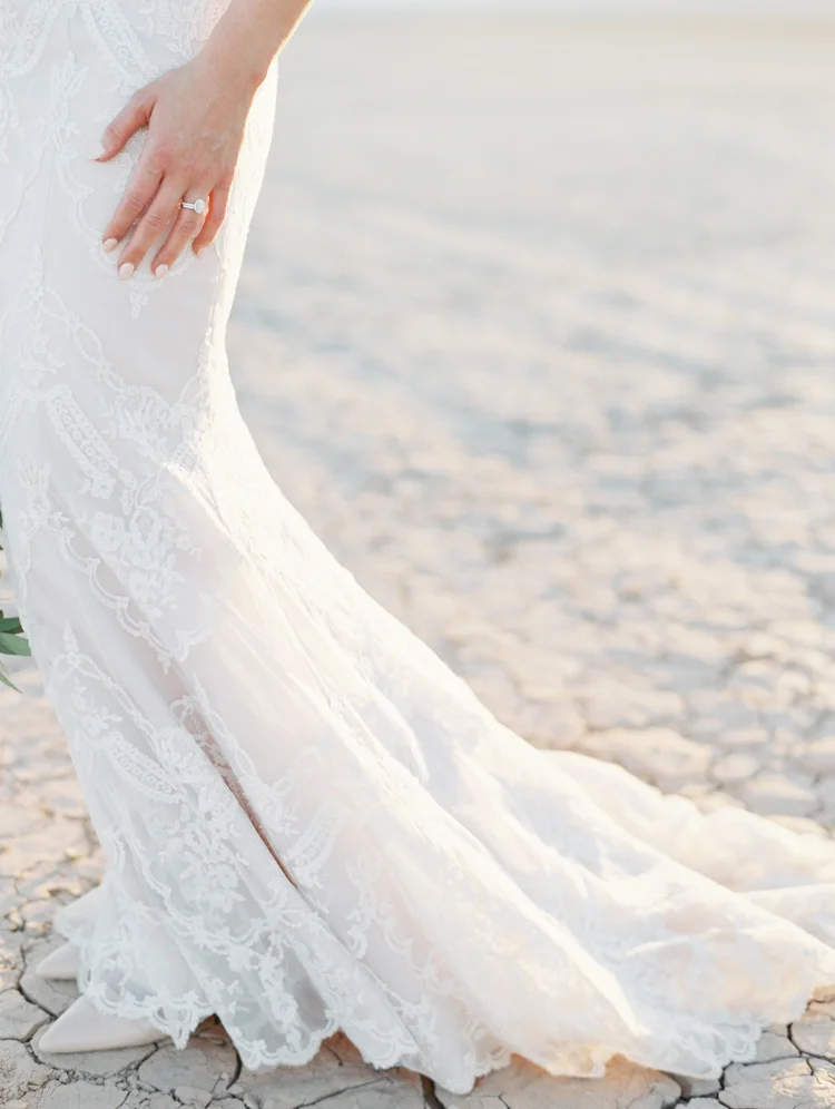 unconventional las vegas wedding | gaby j photography | dry lake bed wedding photo