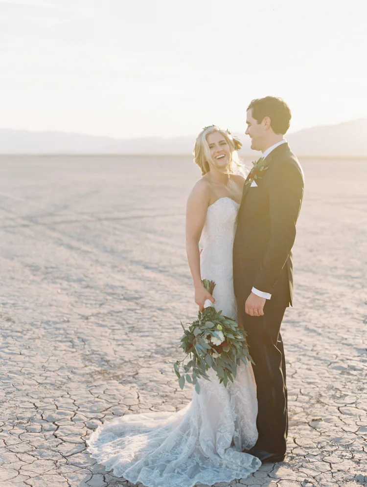 unconventional las vegas wedding | gaby j photography | dry lake bed wedding photo
