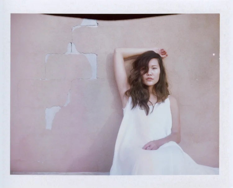 minimal desert wedding inspiration on polaroid | gaby j photography